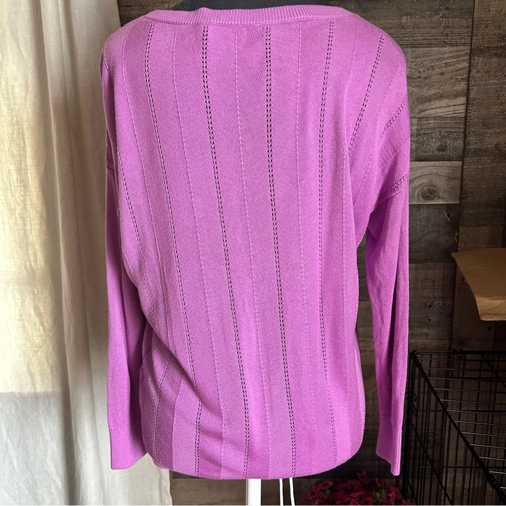 Banana Republic Women's Lilac Crew Neck Sweater - Picture 3 of 7